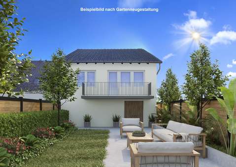 Staging Garten - Zweifamilienhaus in 68809 Neulußheim mit 226m² kaufen