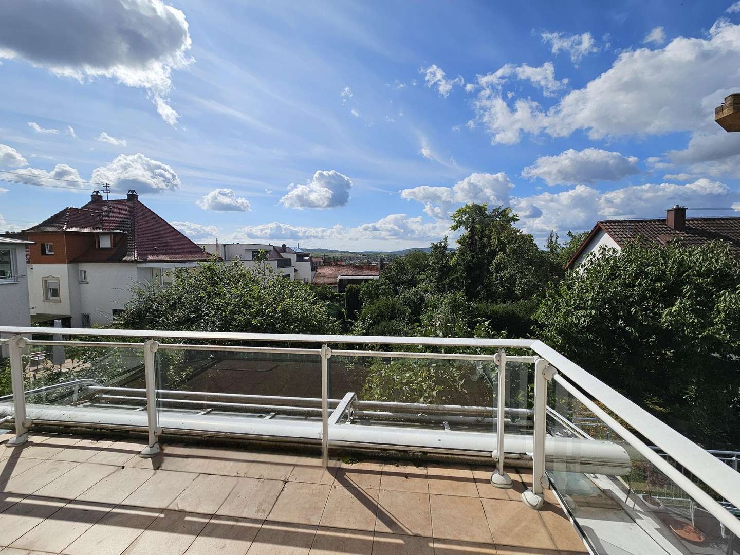 Blick vom Balkon - Doppelhaushälfte in 69168 Wiesloch mit 132m² kaufen