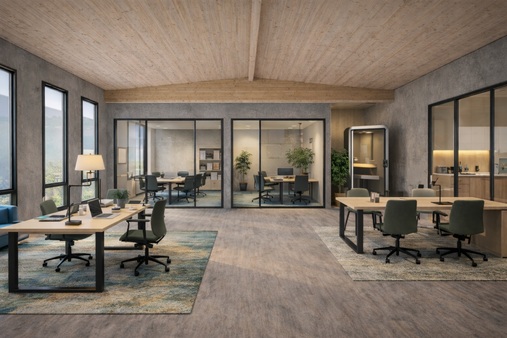 Möblierungsbeispiel - Bürofläche in 69115 Heidelberg mit 250m² mieten