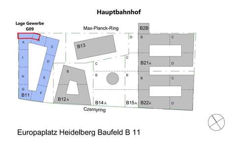 Lage G09 Europaplatz - Ladenlokal in 69115 Heidelberg mit 207m² mieten