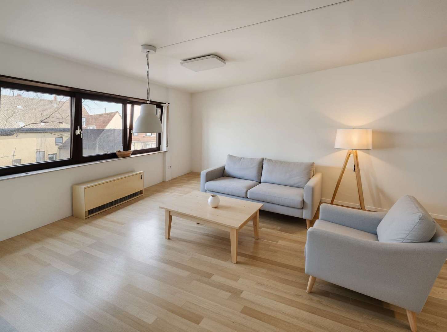 Wohnzimmer Bsp. (KI generiert) Wohnzimmer Bsp. (KI generiert) - Etagenwohnung in 69168 Wiesloch mit 62m² kaufen