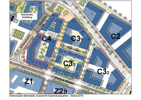 Lage Läden Baufeld C4.2 - Ladenlokal in 69115 Heidelberg mit 129m² mieten