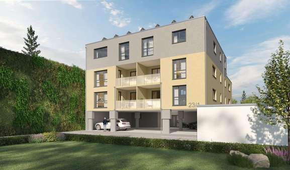 Ansicht Parkplatz Ansicht Parkplatz - Erdgeschosswohnung in 74909 Meckesheim mit 88m² kaufen