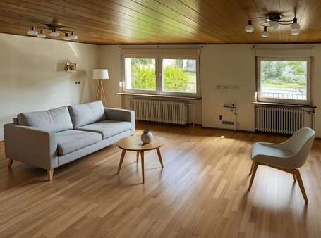 Zimmer - Wohnzimmer, Skandinavisch - (KI generiert) - Zweifamilienhaus in 69214 Eppelheim mit 116m² kaufen