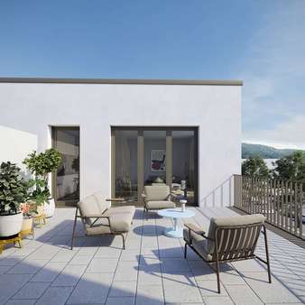 Dachterrasse - Außenvisualisierung - Etagenwohnung in 69115 Heidelberg mit 94m² kaufen