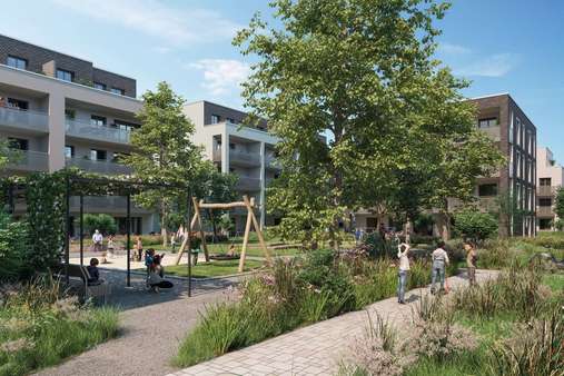 Außenillustrationen Außenillustrationen - Erdgeschosswohnung in 68782 Brühl mit 62m² kaufen