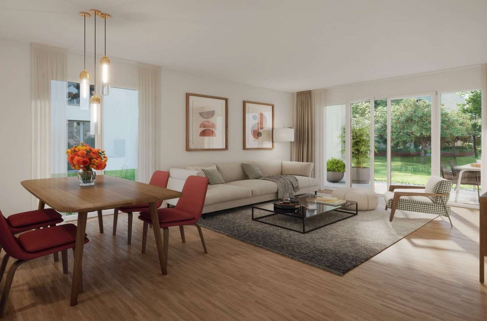 Innenillustrationen - Wohnen Essen Kochen Innenillustrationen - Wohnen Essen Kochen - Erdgeschosswohnung in 68782 Brühl mit 62m² kaufen