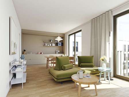 Beispiel - Innenvisualisierung Beispiel - Innenvisualisierung - Etagenwohnung in 69115 Heidelberg mit 43m² kaufen