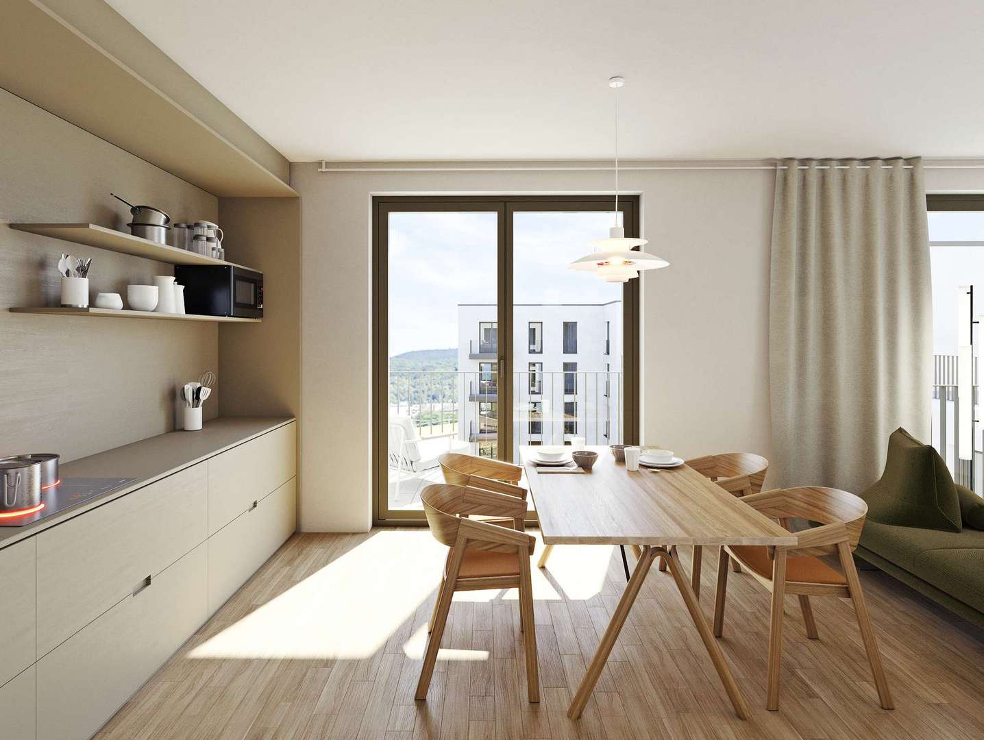 Beispiel - Innenvisualisierung Beispiel - Innenvisualisierung - Etagenwohnung in 69115 Heidelberg mit 43m² kaufen