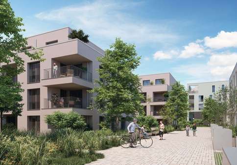 Außenillustrationen - Penthouse-Wohnung in 68782 Brühl mit 100m² kaufen