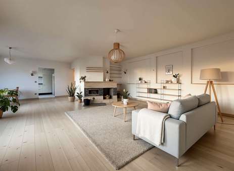 Wohnzimmer - (KI generiert) Wohnzimmer - (KI generiert) - Etagenwohnung in 69181 Leimen mit 116m² kaufen