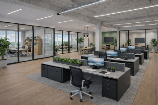 Beispielhafter Ausbau - Bürofläche in 69123 Heidelberg mit 430m² mieten