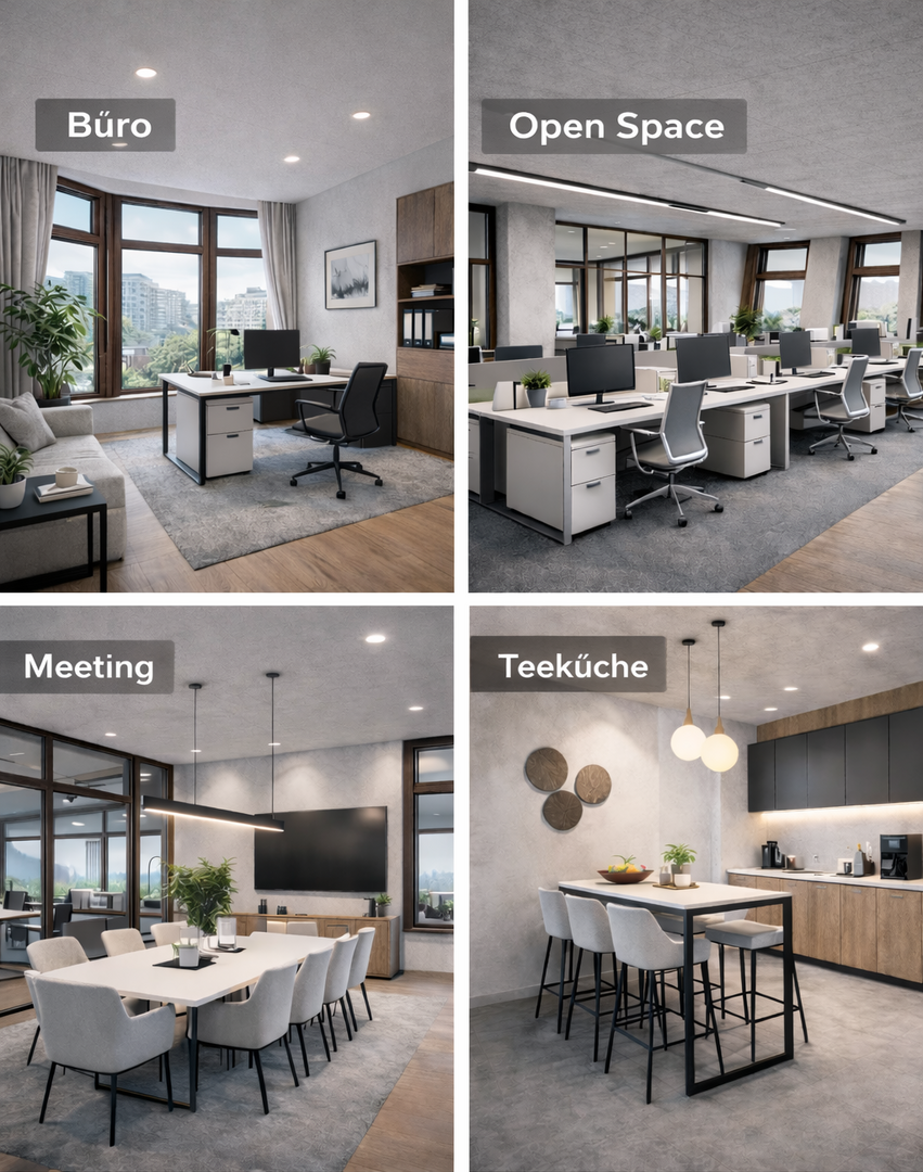 Beispielhafter Ausbau und Möblierung Beispielhafter Ausbau und Möblierung - Bürofläche in 69117 Heidelberg mit 138m² mieten