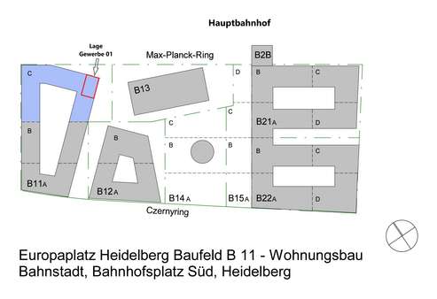 Lage G01 Europaplatz - Ladenlokal in 69115 Heidelberg mit 99m² mieten