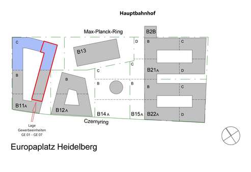Lage GE01-GE07 - Ladenlokal in 69115 Heidelberg mit 17m² mieten