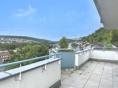 Blick vom Balkon - Maisonette-Wohnung in 97980 Bad Mergentheim mit 57m² kaufen