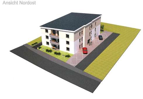 Ansicht Nordost2 Ansicht Nordost2 - Etagenwohnung in 97980 Bad Mergentheim mit 79m² kaufen