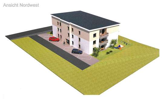 Ansicht Nordwest2 Ansicht Nordwest2 - Etagenwohnung in 97980 Bad Mergentheim mit 79m² kaufen