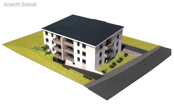 Ansicht Südost2 Ansicht Südost2 - Etagenwohnung in 97980 Bad Mergentheim mit 79m² kaufen