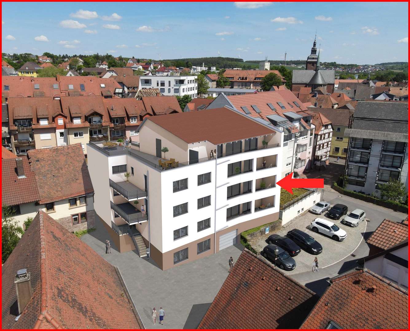 Ansicht - Etagenwohnung in 74722 Buchen mit 104m² mieten