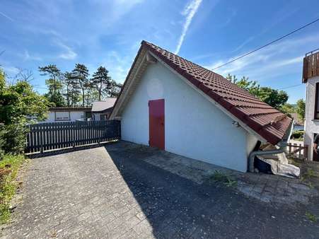 Rückansicht Dachboden Garage - Doppelhaushälfte in 74238 Krautheim mit 120m² kaufen