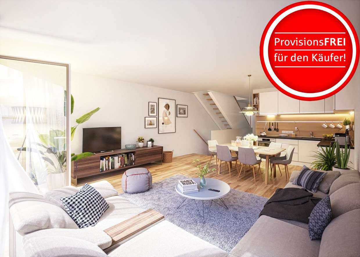 Visualisierung_mit Treppen in KG und OG - Wohnung in 79114 Freiburg mit 118m² kaufen