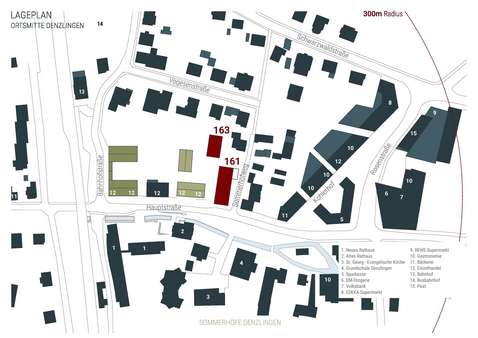Lageplan Ortsmitte - Büro in 79211 Denzlingen mit 135m² kaufen