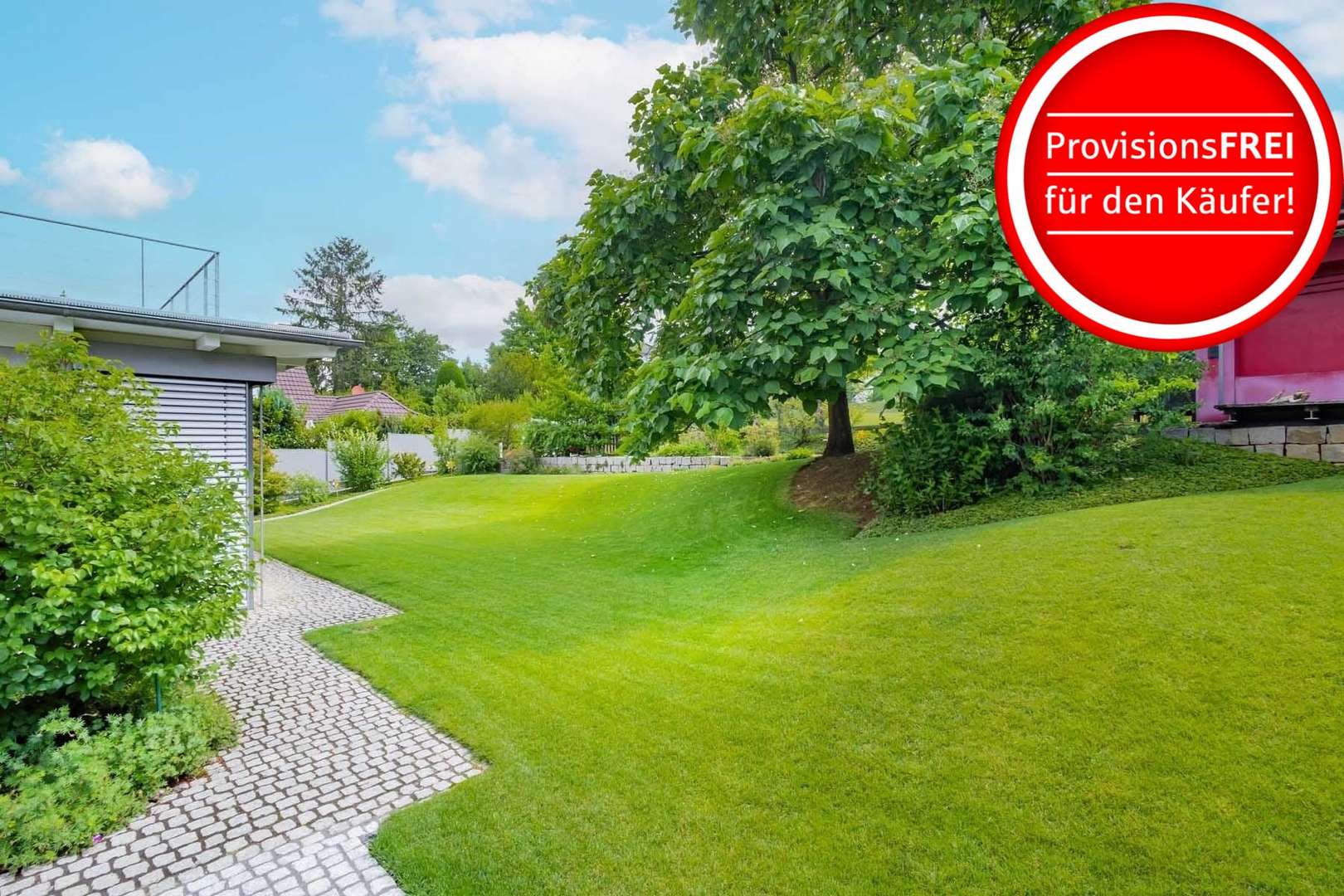 Blick in den jetzigen Garten - Grundstück in 79104 Freiburg mit 558m² kaufen
