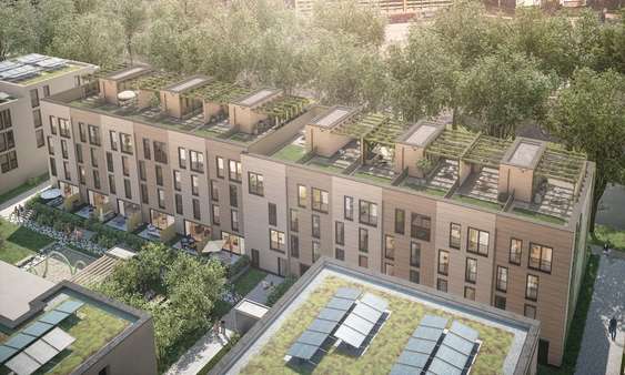 Dachaufsicht und Gemeinschaftsgarten - Wohnung in 79114 Freiburg mit 118m² kaufen