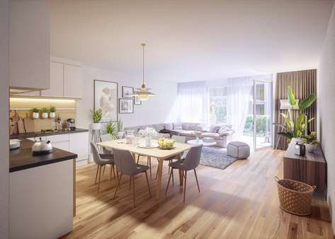 Visualisierung Innenraum EG - Wohnung in 79114 Freiburg mit 118m² kaufen