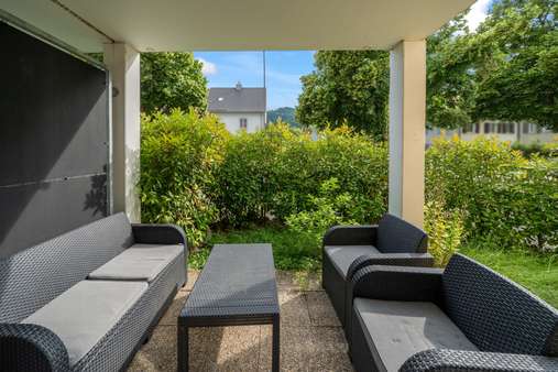 überdachte Terrasse - Erdgeschosswohnung in 79117 Freiburg mit 41m² als Kapitalanlage kaufen