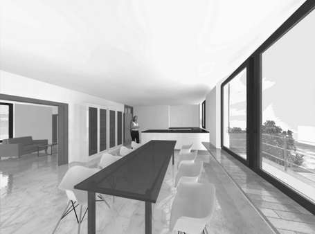 Visualisierung Küche - Doppelhaushälfte in 79104 Freiburg mit 300m² kaufen