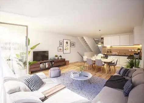 Erstbezug: Maisonette mit Privatgarten in famiienfreundlichem Quartier