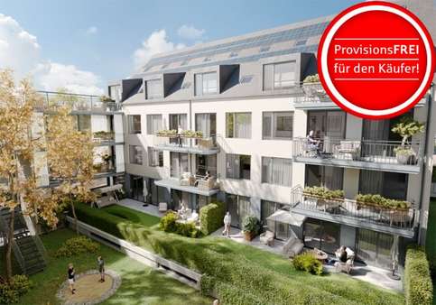 Visualisierung Ansicht Innenhof - Haus B - Etagenwohnung in 79211 Denzlingen mit 75m² kaufen