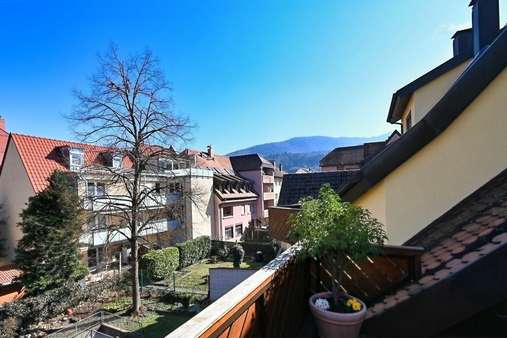 Ausblick Balkon - Maisonette-Wohnung in 79183 Waldkirch mit 80m² kaufen