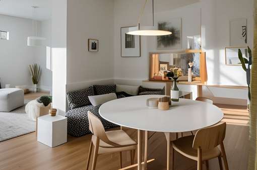 Esszimmer - Virtuelles Home Staging - Erdgeschosswohnung in 79183 Waldkirch mit 80m² kaufen
