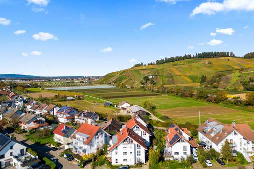 Luftaufnahme Richtung Emmendingen und Vogesen Luftaufnahme Richtung Emmendingen und Vogesen - Maisonette-Wohnung in 79183 Waldkirch mit 90m² kaufen