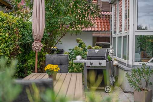 Terrassenimpression  - Doppelhaushälfte in 79291 Merdingen mit 155m² kaufen