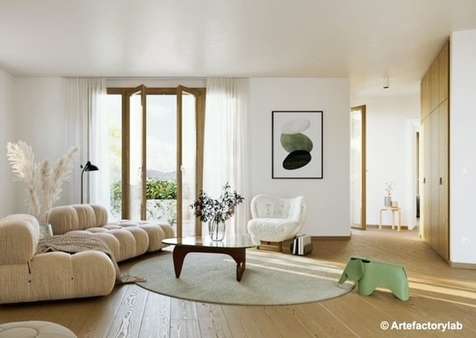 Visualisierung Wohnbeispiel - Etagenwohnung in 79183 Waldkirch mit 125m² kaufen
