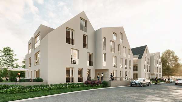 Ansicht Haus B - Maisonette-Wohnung in 79369 Wyhl mit 129m² kaufen
