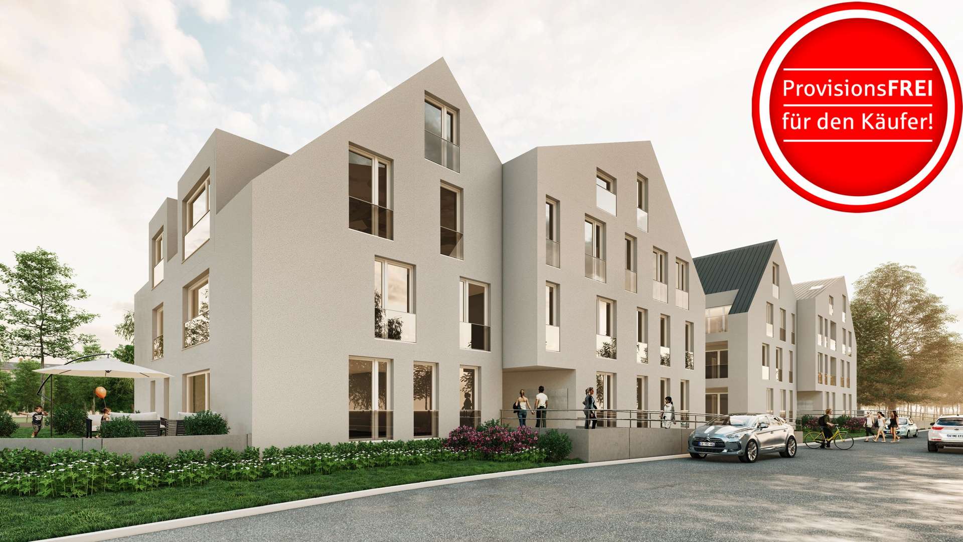 Ansicht Haus B - Erdgeschosswohnung in 79369 Wyhl mit 84m² kaufen