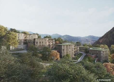 Visualisierung Wohnen an der Sonnhalde - Etagenwohnung in 79183 Waldkirch mit 67m² kaufen