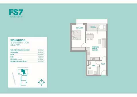 1. OG_ETW 6 - Etagenwohnung in 79199 Kirchzarten mit 56m² kaufen