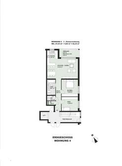 Grundriss Wohnung 4 - Erdgeschosswohnung in 79539 Lörrach mit 92m² kaufen