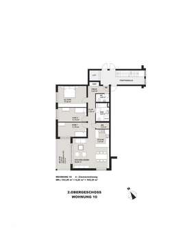 Grundriss Wohnung 10 - Etagenwohnung in 79539 Lörrach mit 109m² kaufen