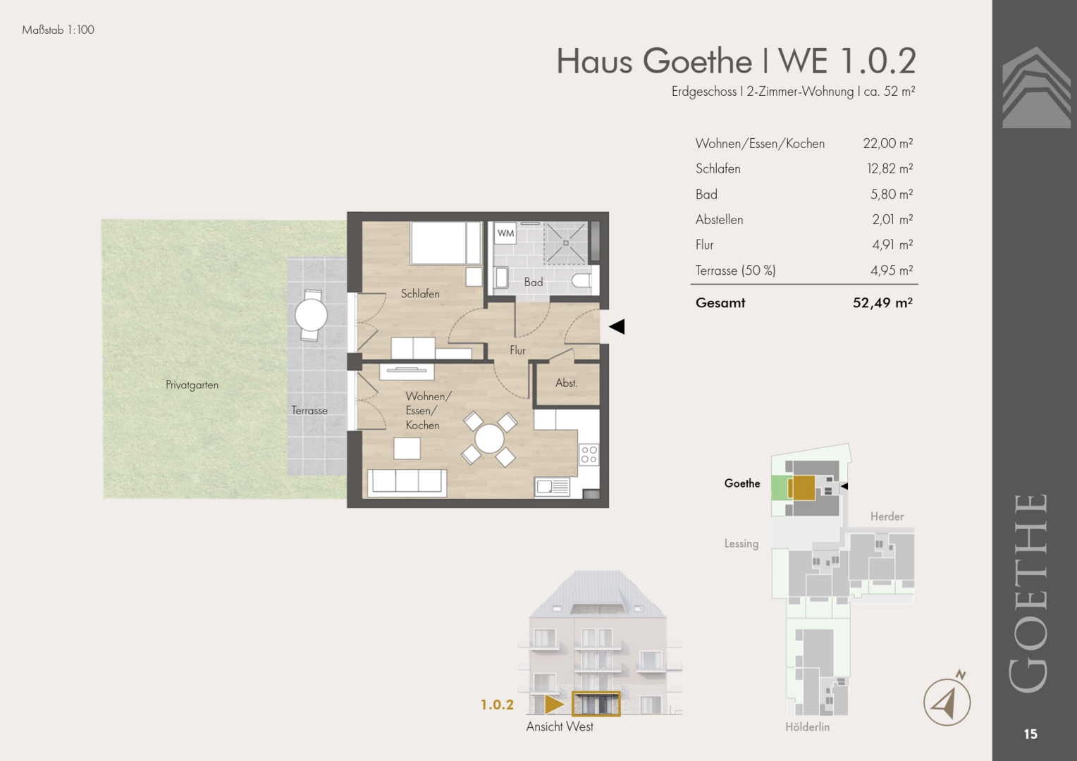 WE 1.02_Grundriss Groß_1 - Erdgeschosswohnung in 79618 Rheinfelden mit 52m² kaufen