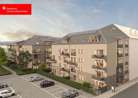 Schillerquartett Übersicht - Erdgeschosswohnung in 79618 Rheinfelden mit 76m² kaufen