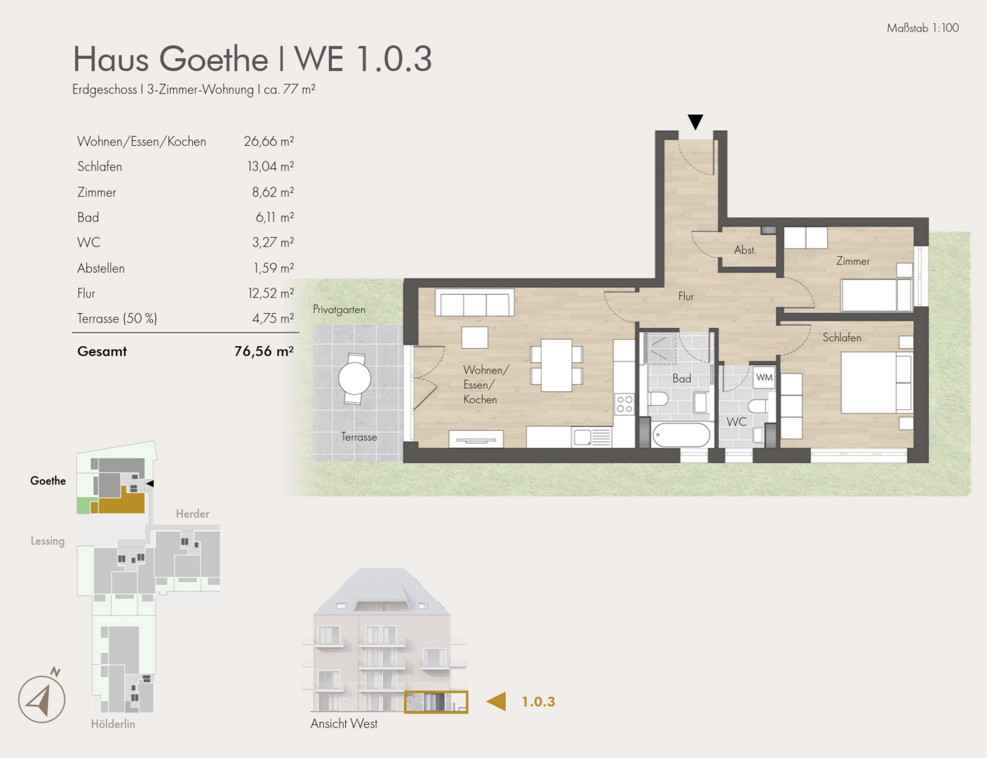 WE 1.0.3_Grundriss_1 - Erdgeschosswohnung in 79618 Rheinfelden mit 76m² kaufen