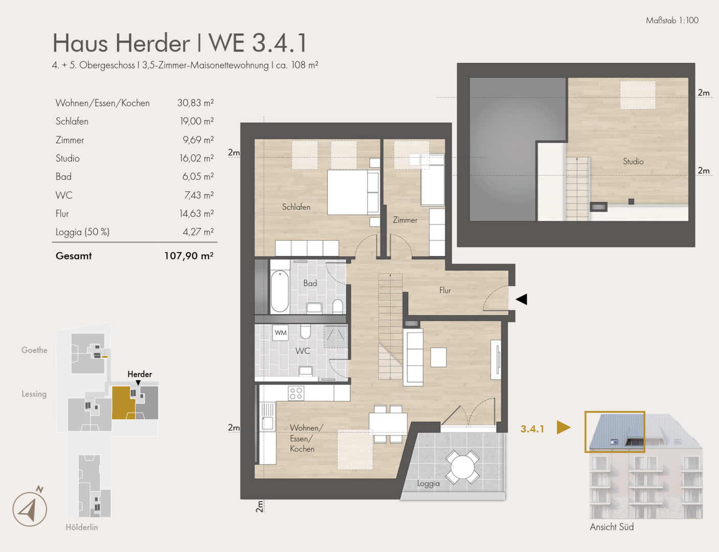 WE 3.4.1_Grundriss_1 - Maisonette-Wohnung in 79618 Rheinfelden mit 107m² kaufen
