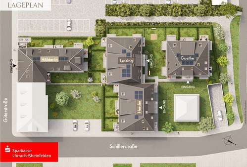 Schillerquartett Lageplan Schillerquartett Lageplan - Erdgeschosswohnung in 79618 Rheinfelden mit 118m² kaufen